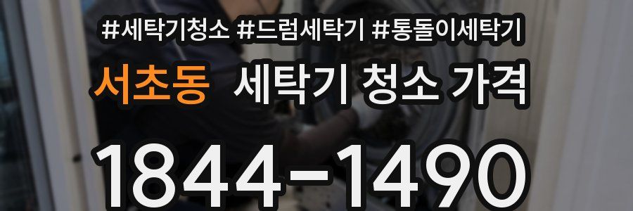 서초동 세탁기 청소 가격