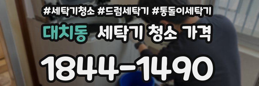 대치동 세탁기 청소 가격