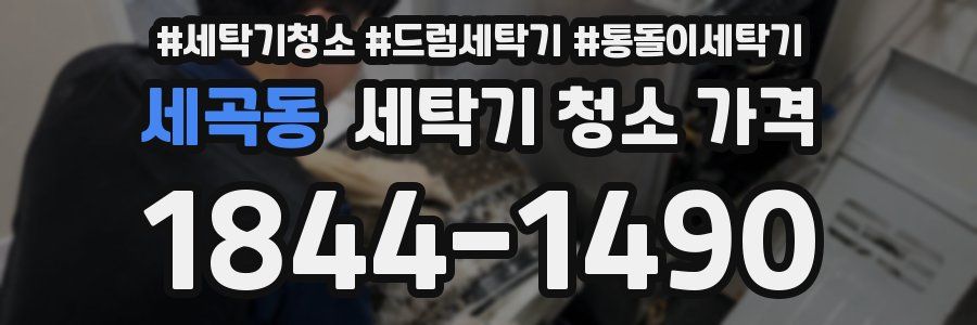세곡동 세탁기 청소 가격