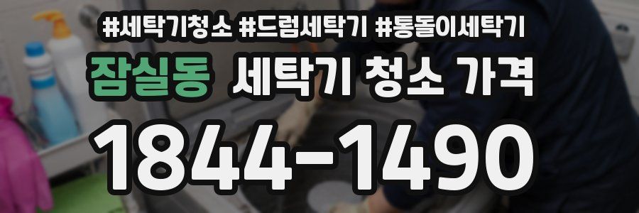 잠실동 세탁기 청소 가격