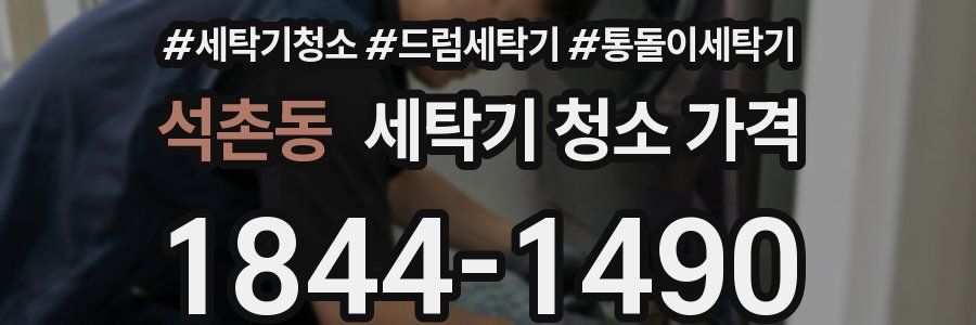 석촌동 세탁기 청소 가격