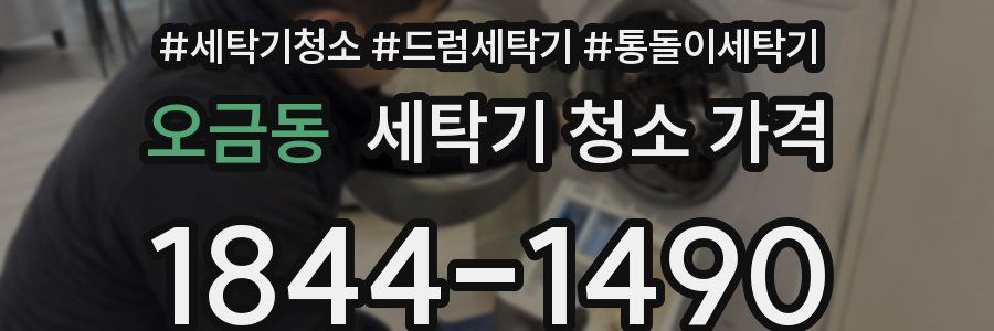 오금동 세탁기 청소 가격