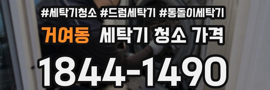 거여동 세탁기 청소 가격