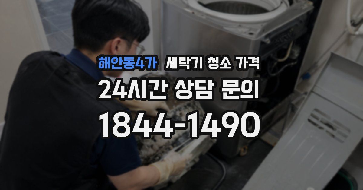 해안동4가 세탁기 청소 가격