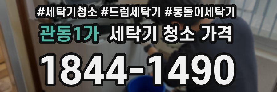 관동1가 세탁기 청소 가격
