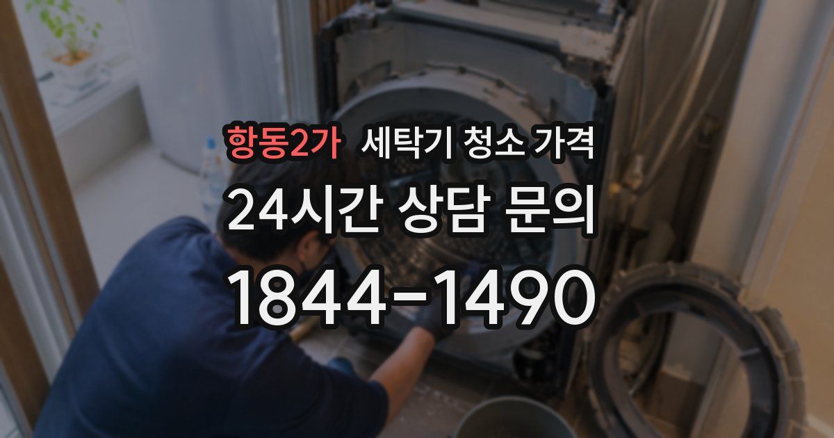항동2가 세탁기 청소 가격