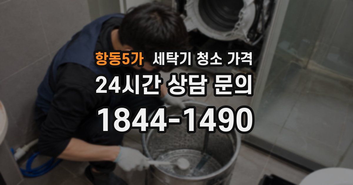 항동5가 세탁기 청소 가격