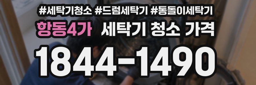항동4가 세탁기 청소 가격