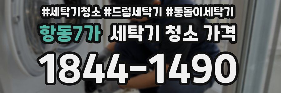 항동7가 세탁기 청소 가격