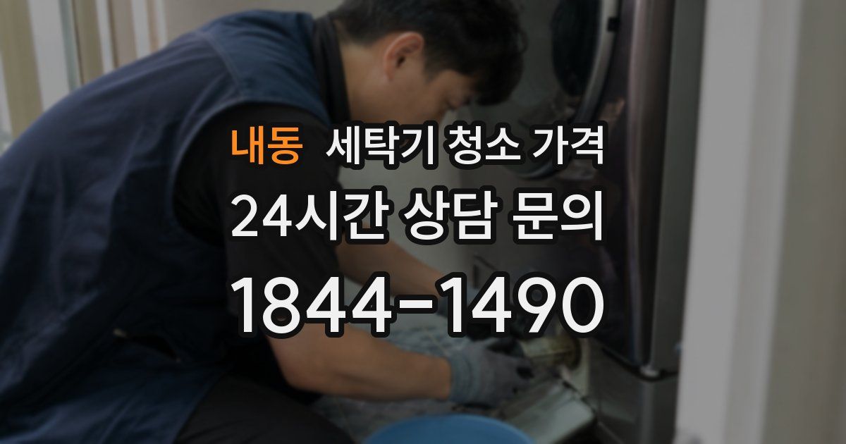내동 세탁기 청소 가격