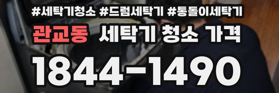관교동 세탁기 청소 가격