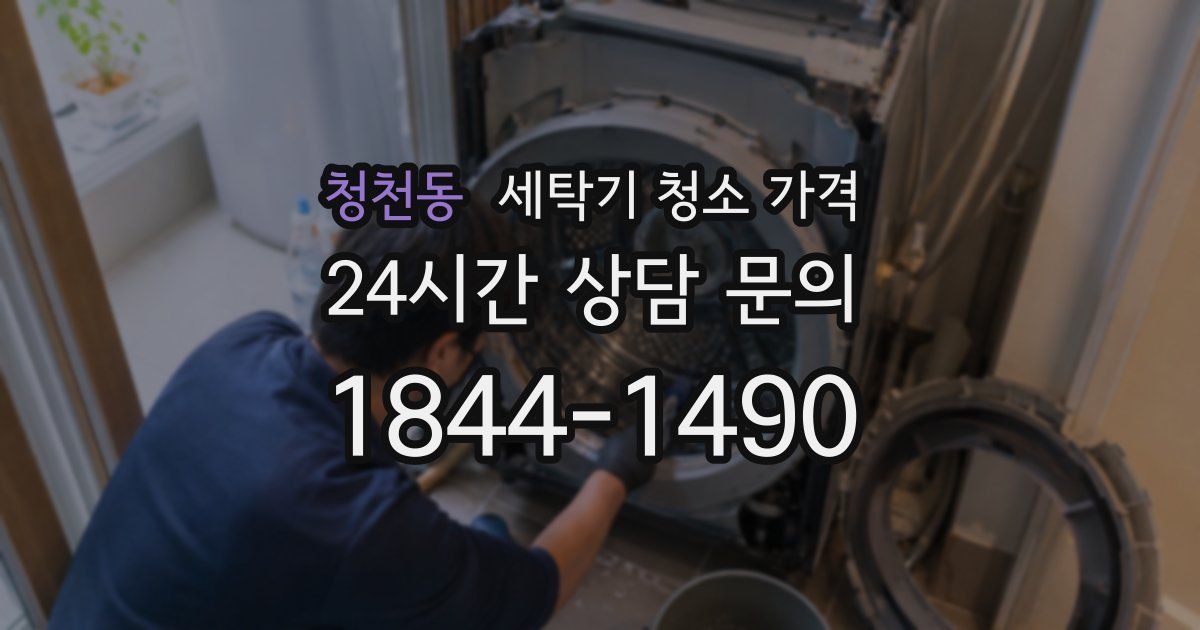 청천동 세탁기 청소 가격