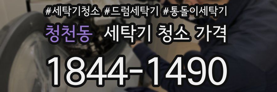 청천동 세탁기 청소 가격