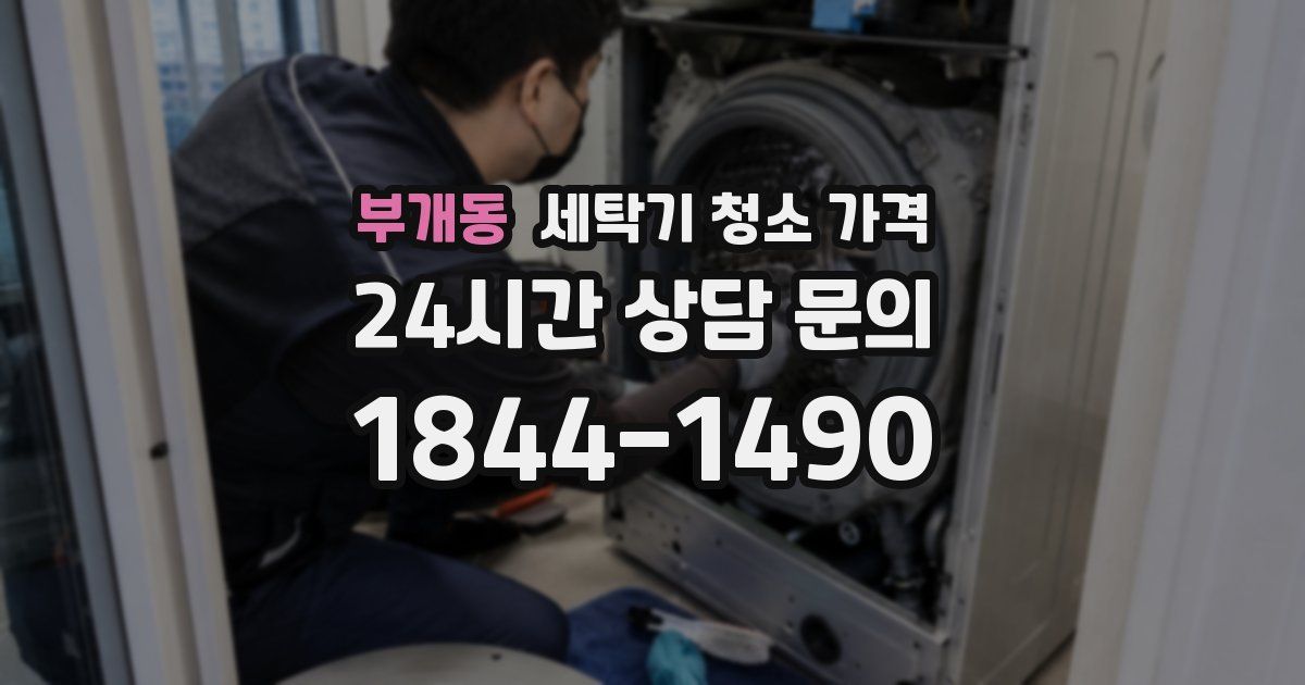 부개동 세탁기 청소 가격