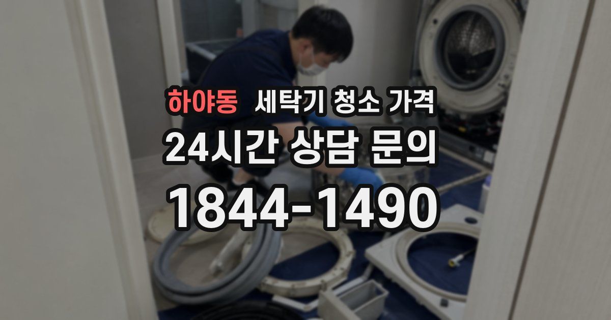 하야동 세탁기 청소 가격