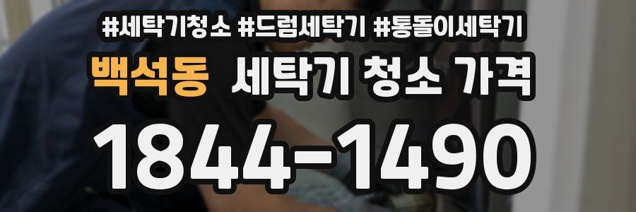 백석동 세탁기 청소 가격