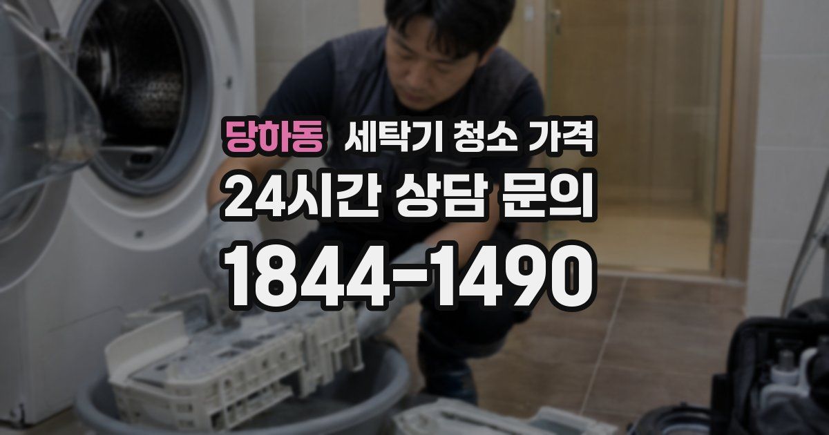 당하동 세탁기 청소 가격