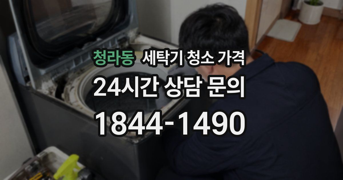 청라동 세탁기 청소 가격