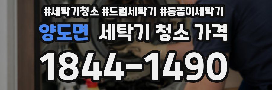 양도면 세탁기 청소 가격