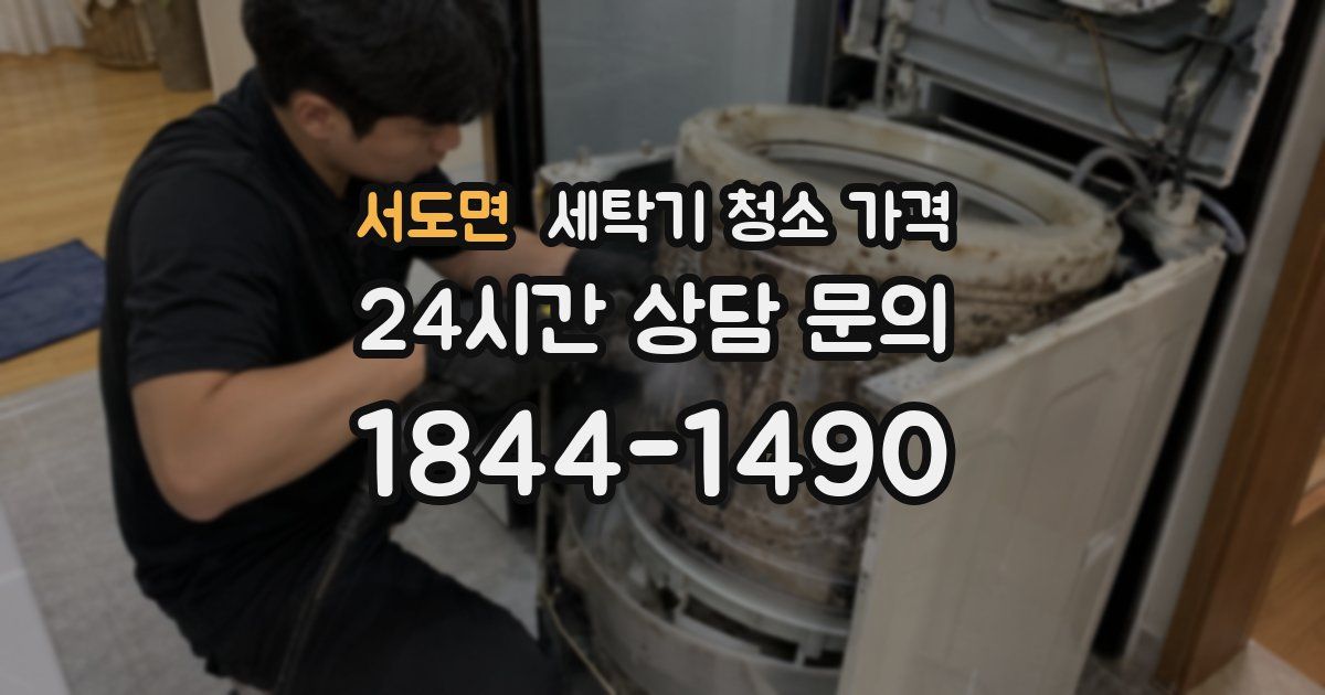 서도면 세탁기 청소 가격
