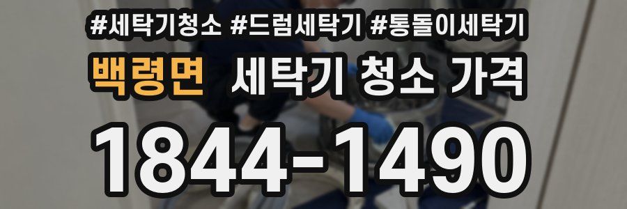 백령면 세탁기 청소 가격