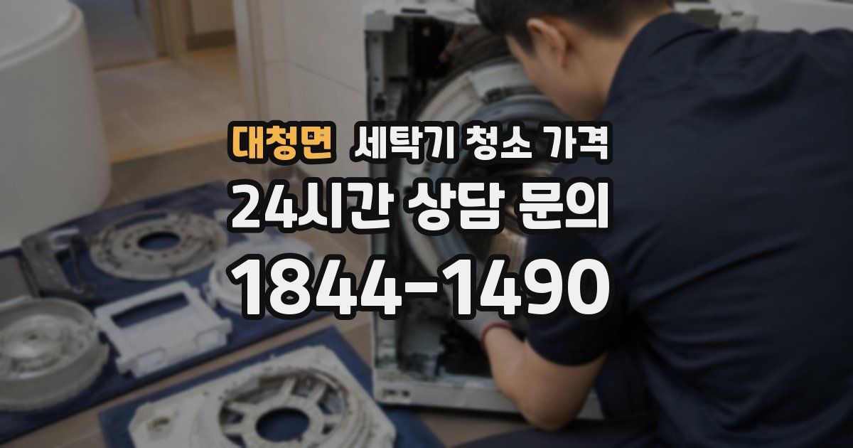 대청면 세탁기 청소 가격