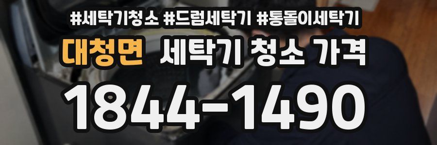 대청면 세탁기 청소 가격