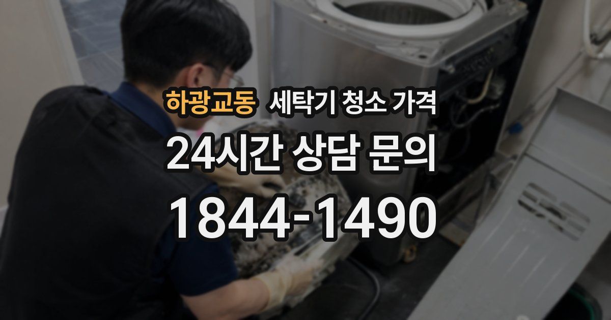 하광교동 세탁기 청소 가격