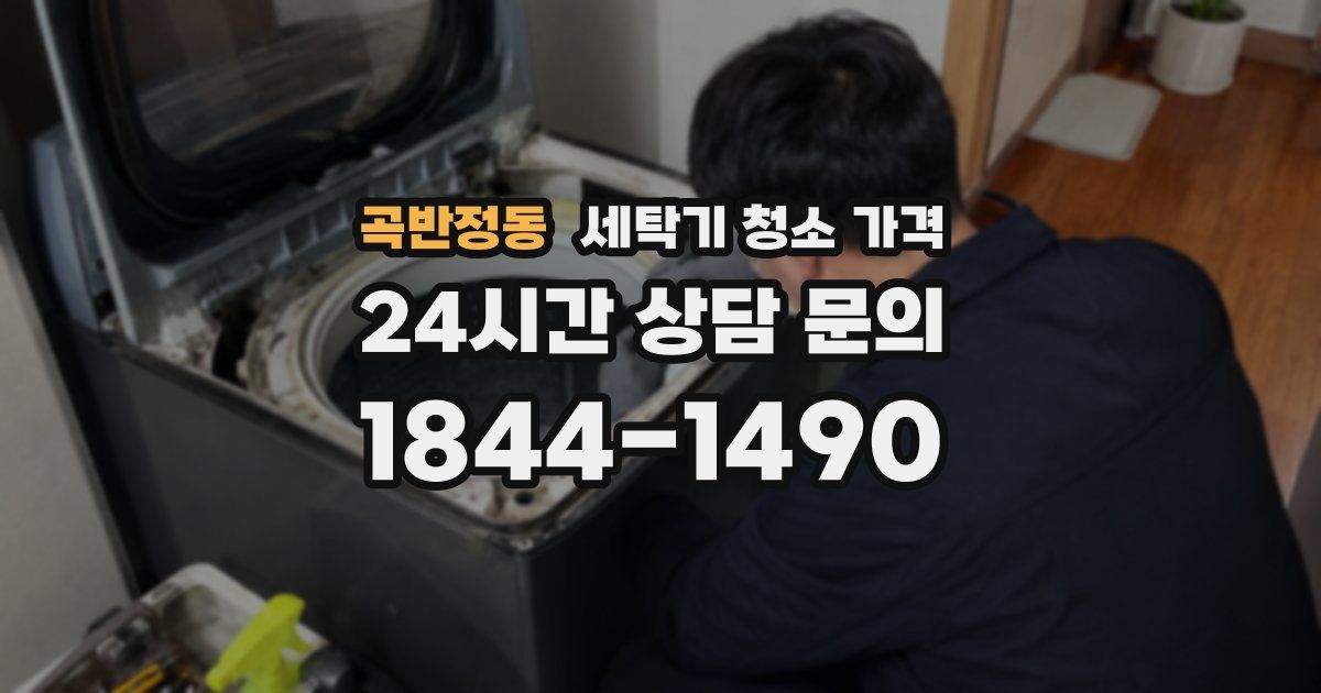 곡반정동 세탁기 청소 가격