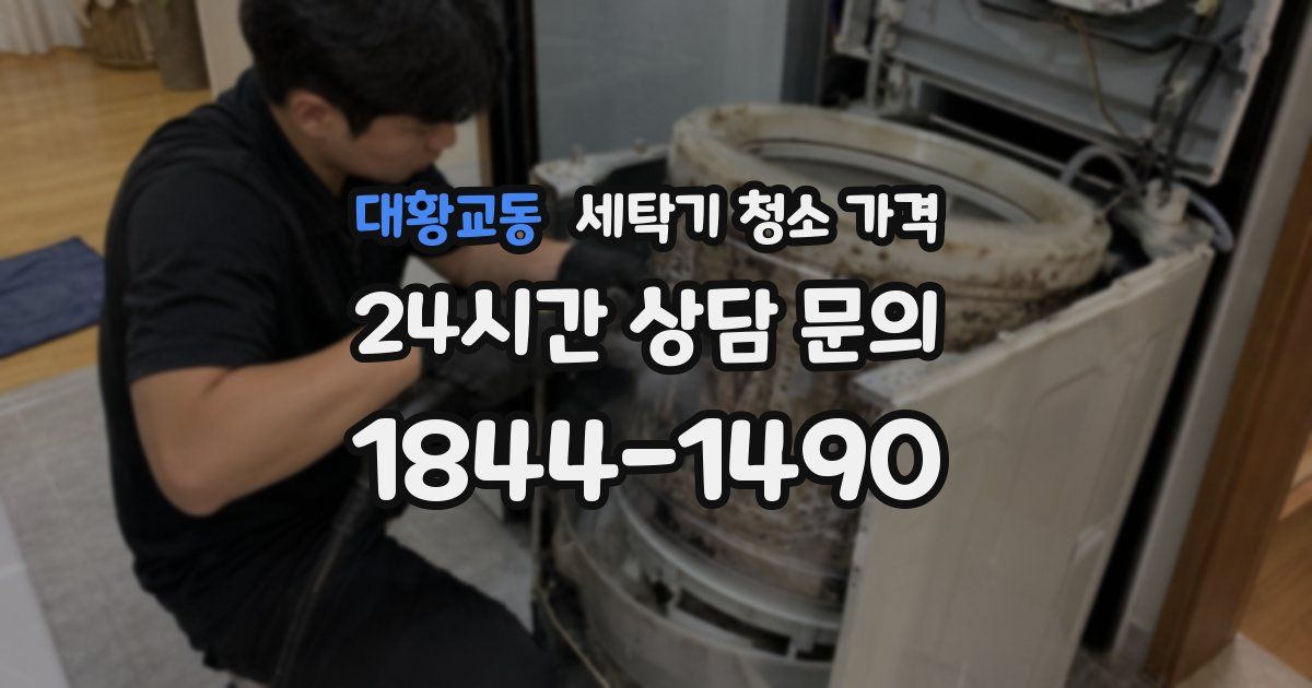 대황교동 세탁기 청소 가격