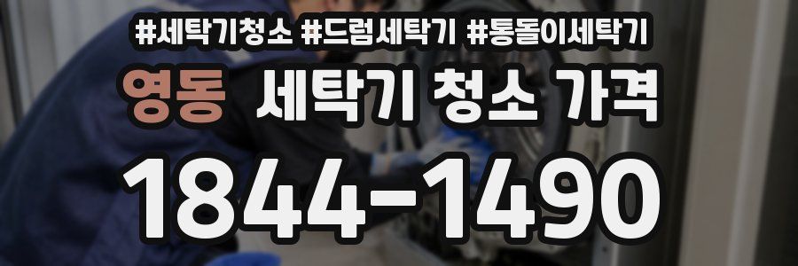 영동 세탁기 청소 가격