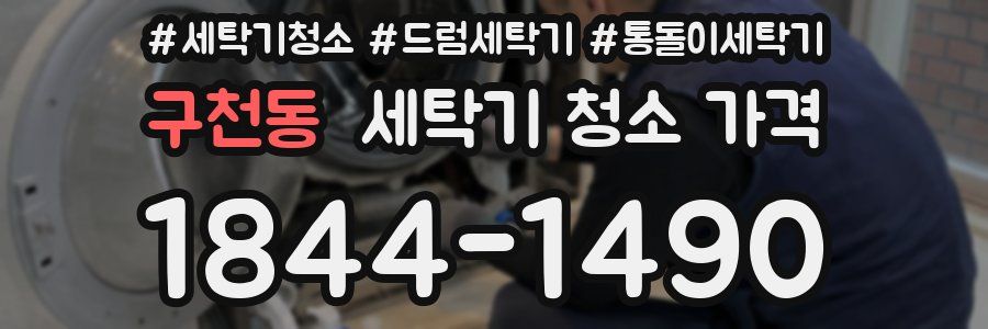 구천동 세탁기 청소 가격