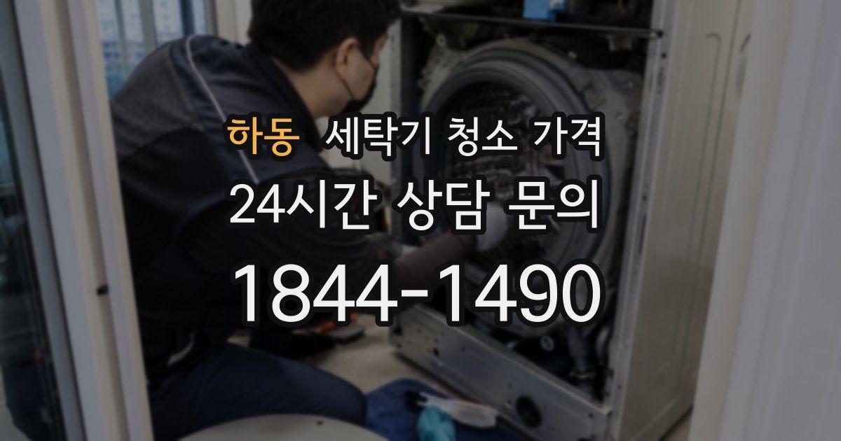 하동 세탁기 청소 가격
