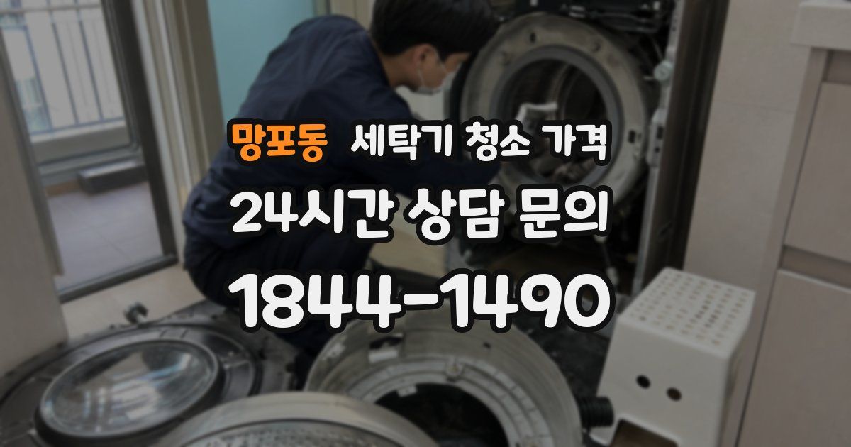 망포동 세탁기 청소 가격