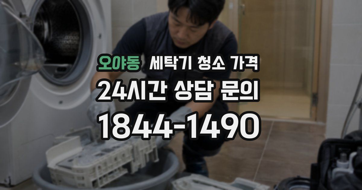 오야동 세탁기 청소 가격