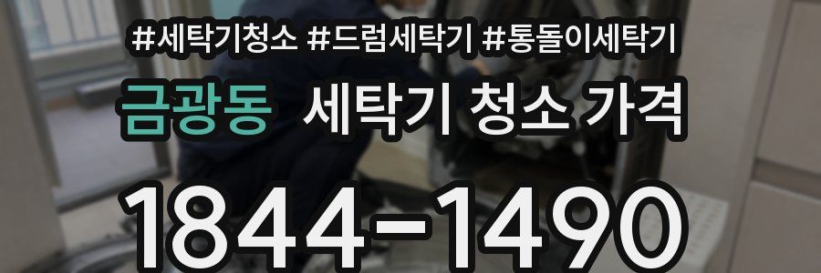 금광동 세탁기 청소 가격