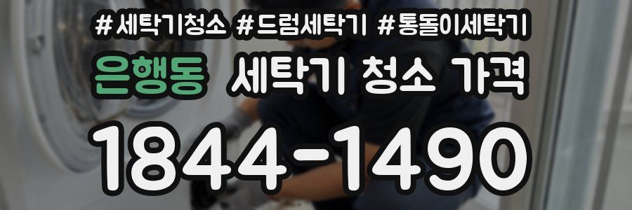 은행동 세탁기 청소 가격