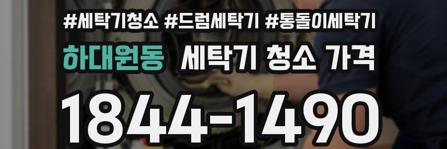 하대원동 세탁기 청소 가격