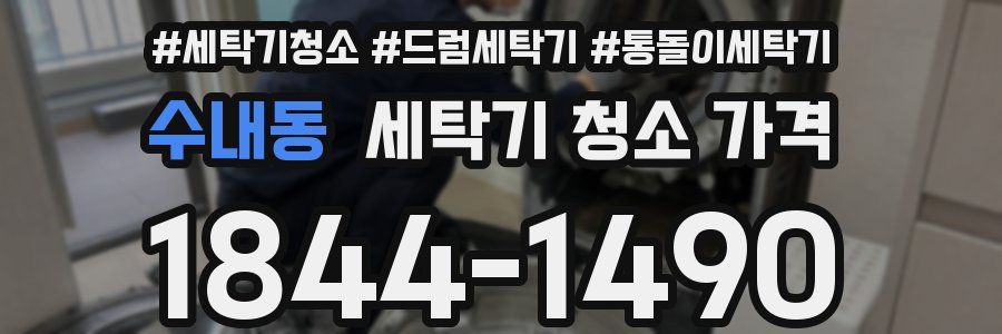 수내동 세탁기 청소 가격