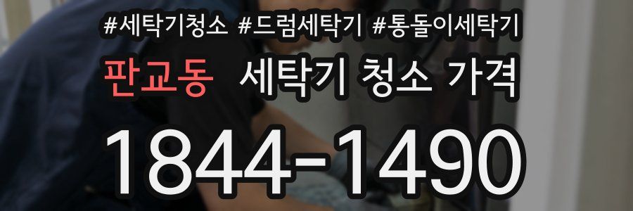 판교동 세탁기 청소 가격
