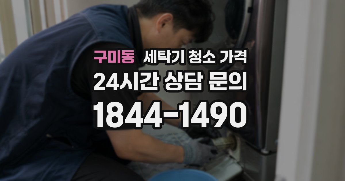 구미동 세탁기 청소 가격