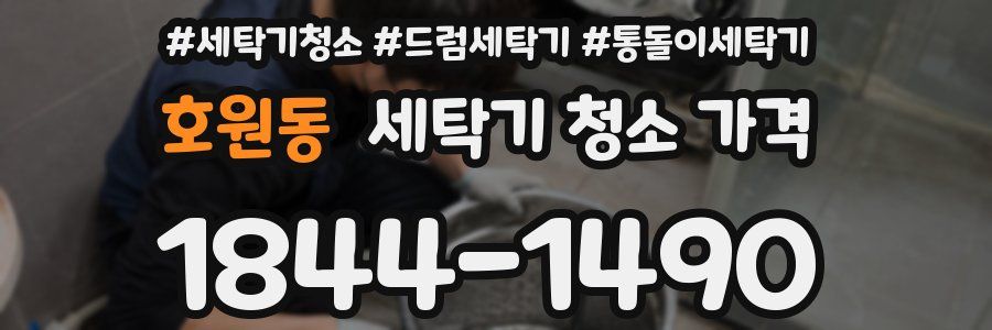 호원동 세탁기 청소 가격