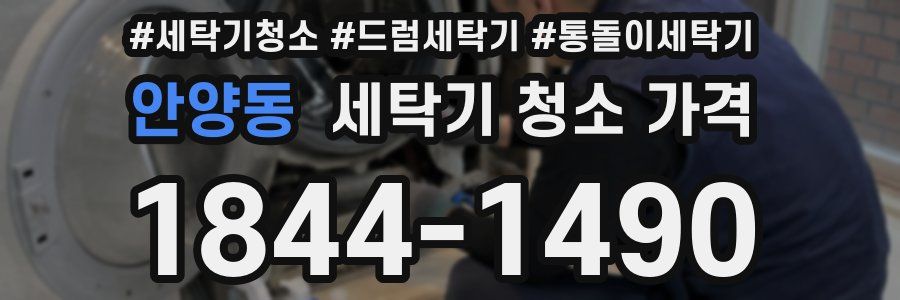 안양동 세탁기 청소 가격