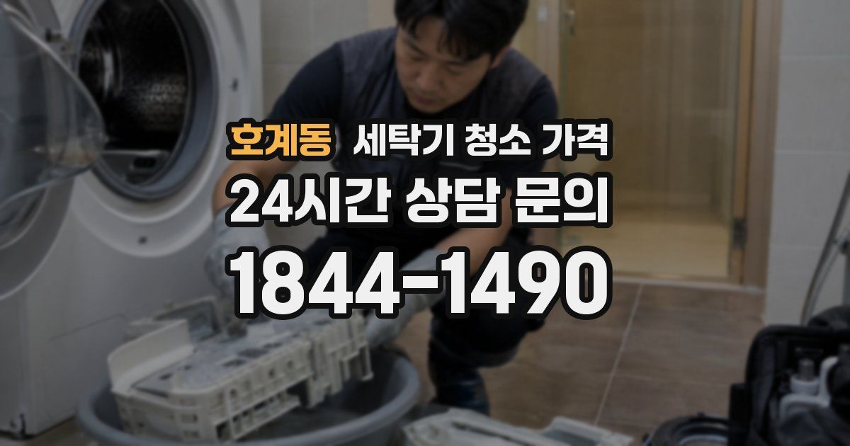 호계동 세탁기 청소 가격
