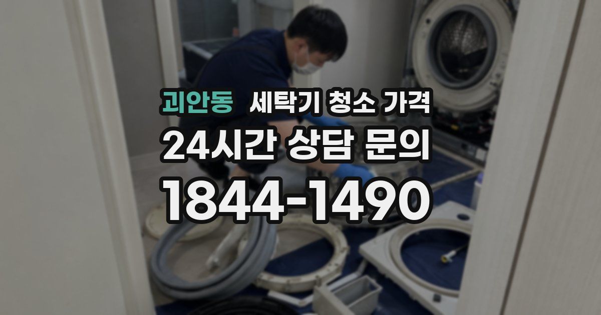 괴안동 세탁기 청소 가격