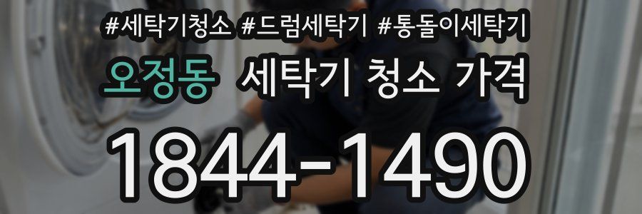 오정동 세탁기 청소 가격
