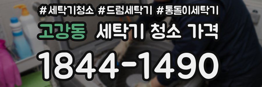 고강동 세탁기 청소 가격