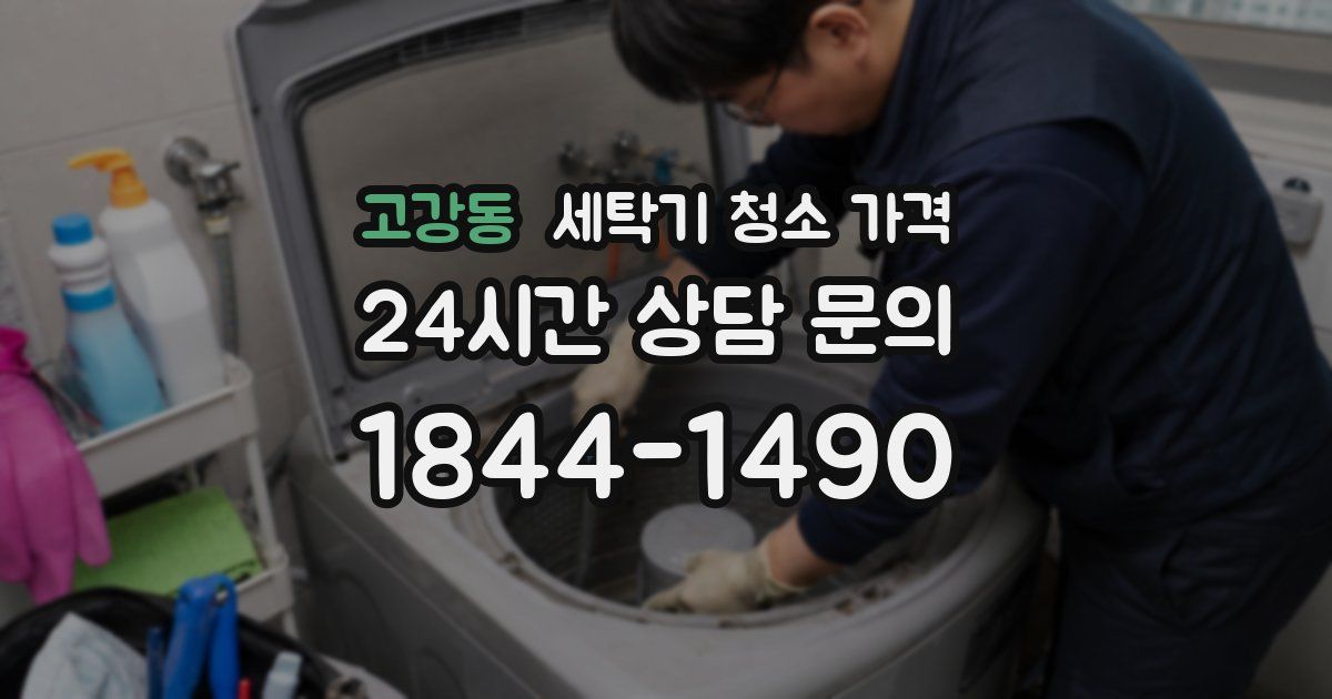 고강동 세탁기 청소 가격