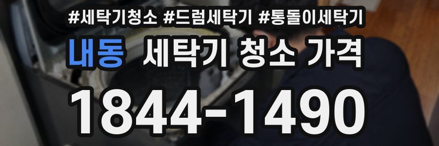 내동 세탁기 청소 가격