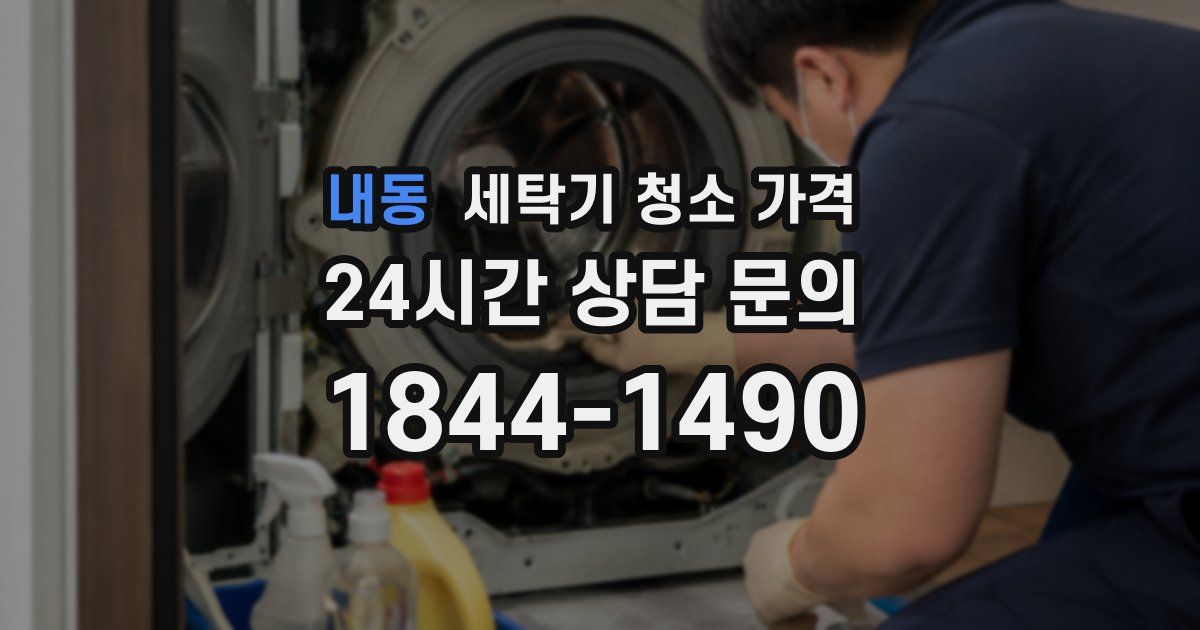 내동 세탁기 청소 가격
